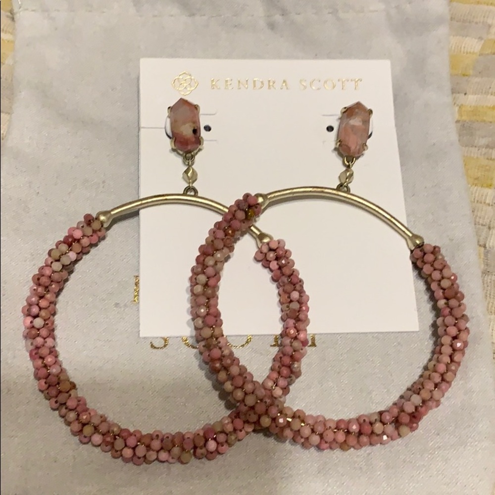 Kendra Scott pink russel earrings